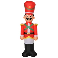 Homcom 6 ft Inflatable Solider Outdoor Nutcracker Display w/ Led Lights