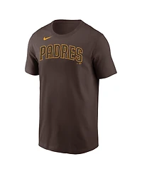 Men's Nike Xander Bogaerts Brown San Diego Padres Name and Number T-shirt