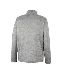 Men's Colosseum Gray Nebraska Huskers John Half-Zip Jacket