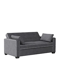 Serta 72.6" W Polyester Augustus Queen Convertible Sofa