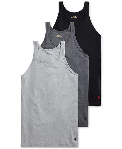 Polo Ralph Lauren Men's 3-Pack Slim Fit Classic Undershirts
