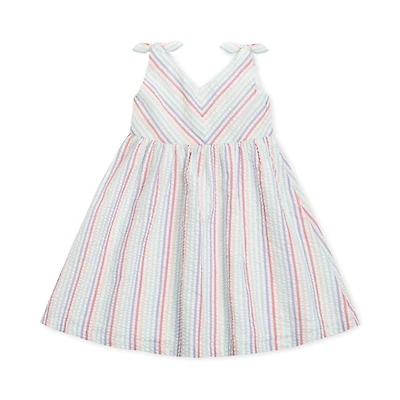 Hope & Henry Baby Girls Bow Shoulder Swing Dress
