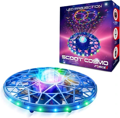 Force1 Scoot Cosmo Led Hand Operated Drone for Kids or Adults - Blue
