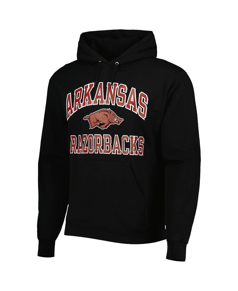 Men's Champion Black Arkansas Razorbacks High Motor Pullover Hoodie