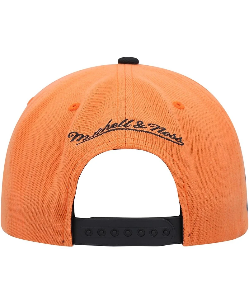 Men's Mitchell & Ness Orange, Black Phoenix Suns Side Core 2.0 Snapback Hat