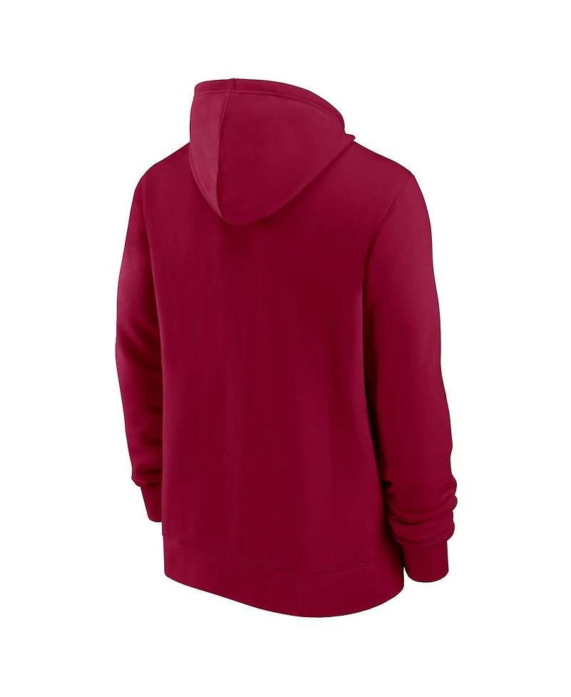 Men's Nike Burgundy Washington Commanders Surrey Full-Zip Hoodie