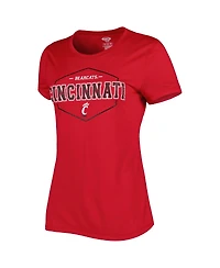 Women's Concepts Sport Red, Black Cincinnati Bearcats Badge T-shirt and Flannel Pants Sleep Set