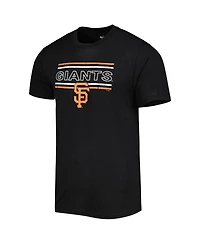 Men's Concepts Sport Black, Orange San Francisco Giants Badge T-shirt and Pants Sleep Set