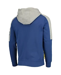 Men's Starter Royal, Gold Los Angeles Rams Playoffs Color Block Full-Zip Hoodie