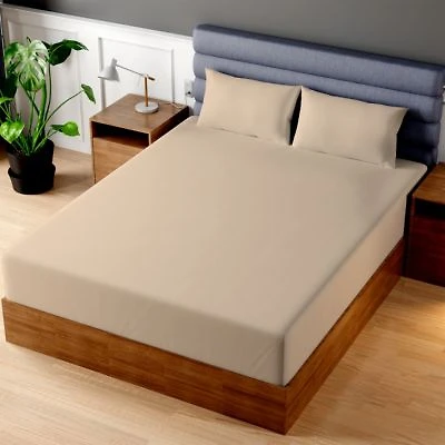Superity Linen 100 Premium Cotton Fitted Sheet Soft Breatheable 200 Thread Count 33 Inch Size