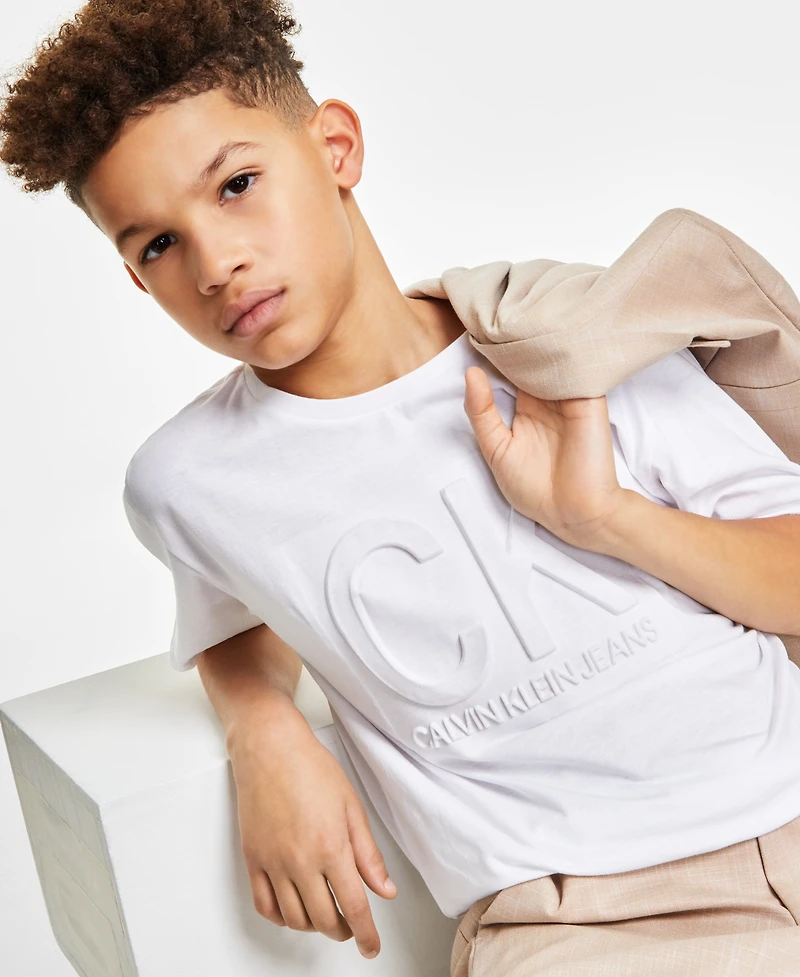 Calvin Klein Big Boys Graphic-Print Cotton T-shirt