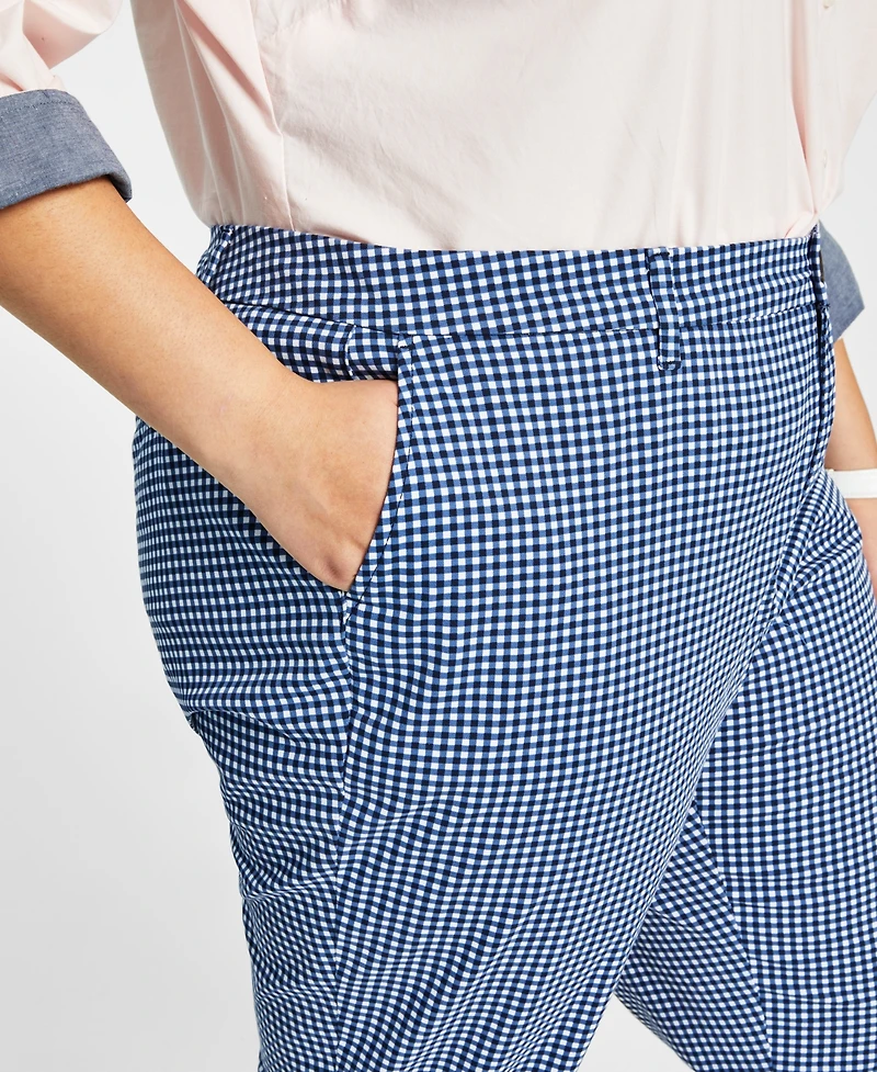 Tommy Hilfiger Plus Size Hampton Gingham Chino Pants
