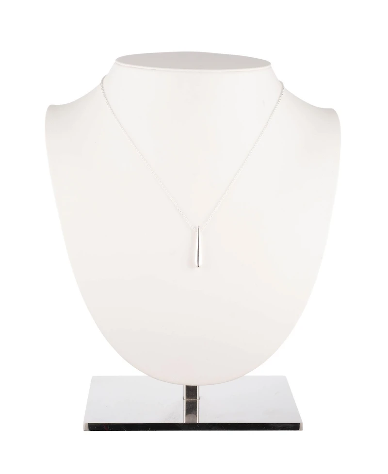 Lauren Ralph Lauren Teardrop Pendant Necklace in Sterling Silver