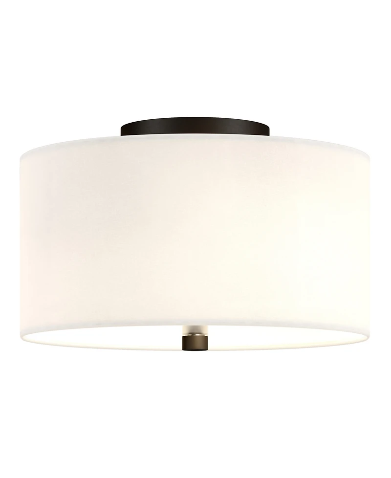 Ellis 12" Flush Mount with Fabric Shade