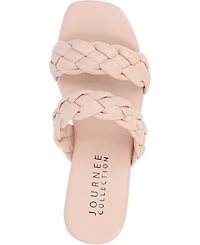 Journee Collection Women's Kyaa Braided Platform Sandals