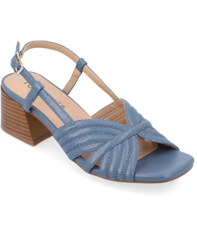 Journee Collection Women's Kirsi Square Toe Sandals