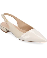 Journee Collection Women's Bertie Two Tone Slingback Flats