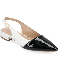 Journee Collection Women's Bertie Two Tone Slingback Flats
