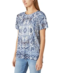 Lucky Brand Women's Printed Crewneck T-Shirt