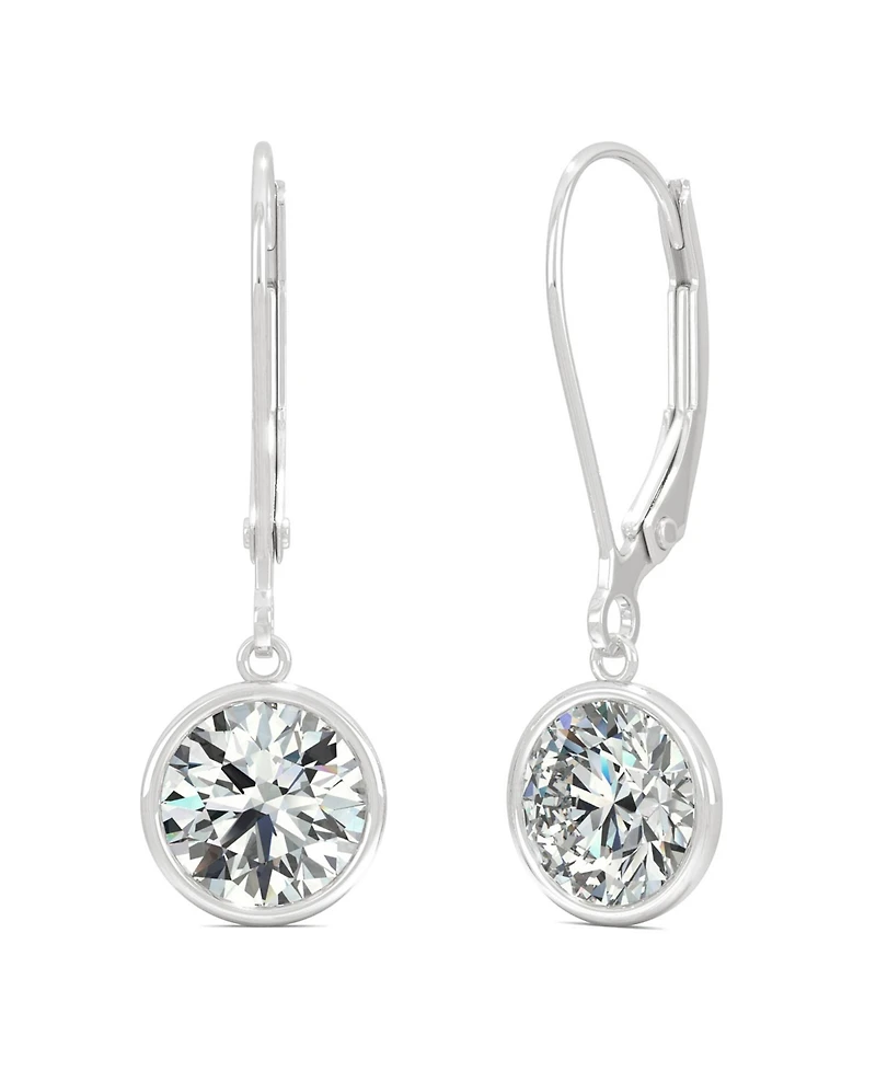 Charles & Colvard Moissanite Drop Earrings (1 5/8 ct. t.w. Diamond Equivalent) in 14k White Gold