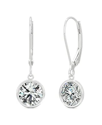 Charles & Colvard Moissanite Drop Earrings (1 5/8 ct. t.w. Diamond Equivalent) in 14k White Gold
