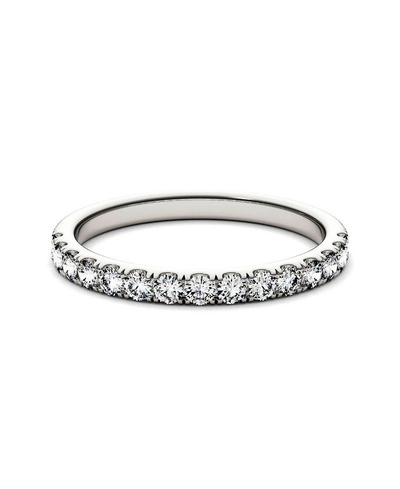 Charles & Colvard Moissanite Wedding Band (3/8 ct. t.w. Diamond Equivalent) in 14k White or Yellow Gold