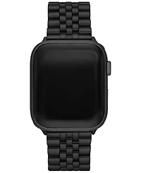Michael Kors Unisex Black Stainless Steel Band for Apple Watch, 38mm, 40mm, 41mm and 42mm, 44mm, 45mm, 49mm