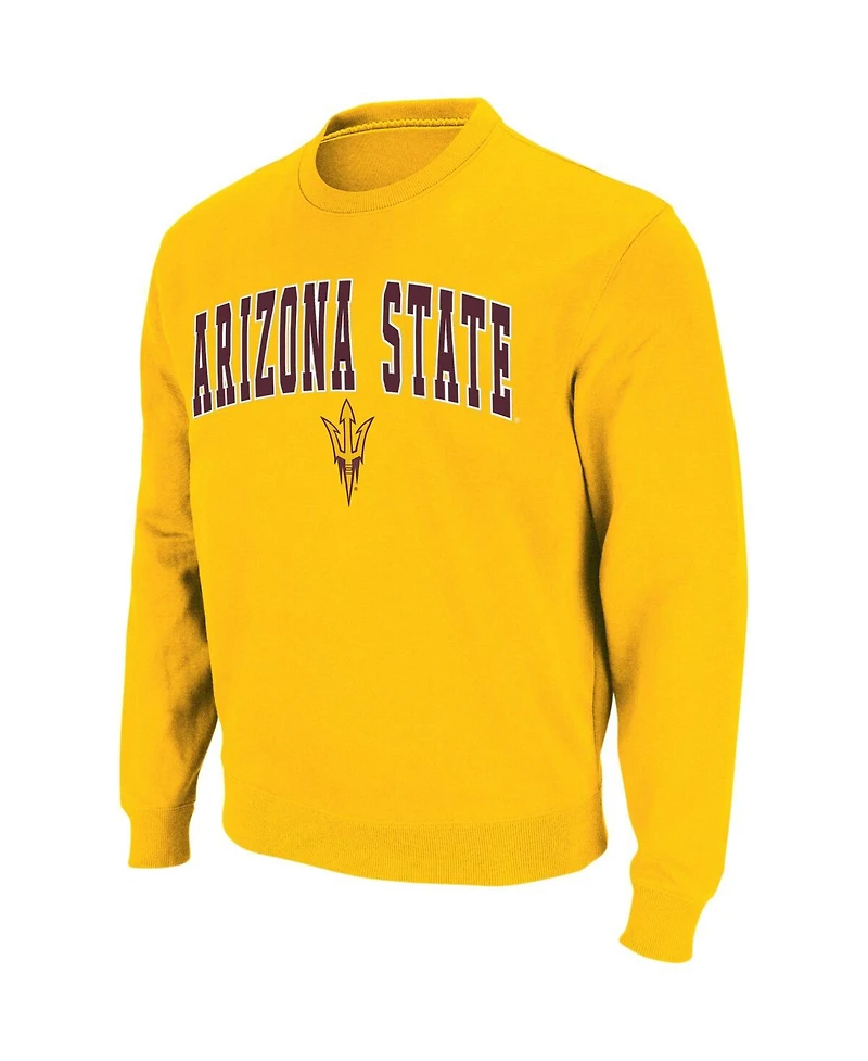 Colosseum Men's Arizona State Sun Devils Arch & Logo Pullover Sweatshirt