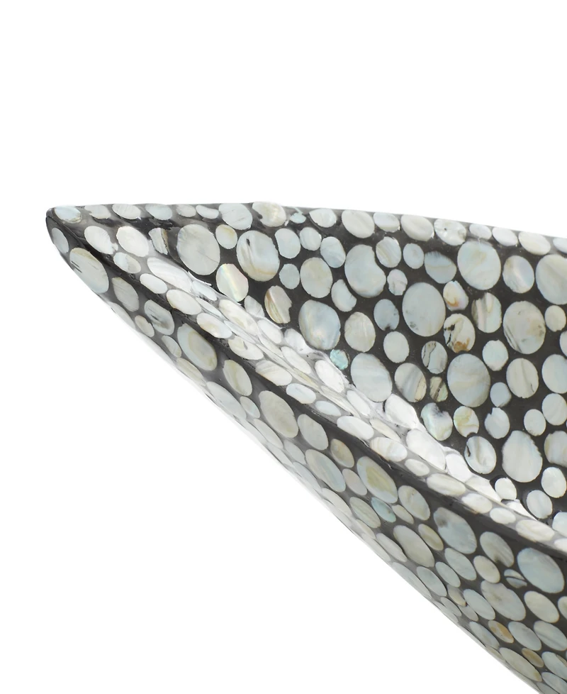 Rosemary Lane Mother of Pearl Tray, 22" x 6" 10"