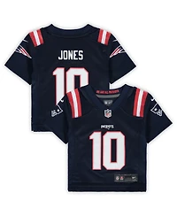 Infant Boys and Girls Nike Mac Jones Navy New England Patriots Game Jersey