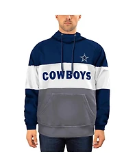 Men's New Era Navy and Gray Dallas Cowboys Big Tall Fleece Star Team Pullover Hoodie