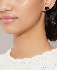 Coach Women's Signature Heart Stud Earrings