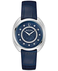 Bulova Women's Duality Diamond (1/8 ct. t.w.) Stainless Steel Bracelet Watch Box Set 34mm