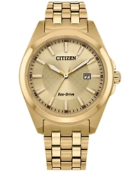 Citizen Eco-Drive Men's Peyten Gold-Tone Stainless Steel Bracelet Watch 41mm
