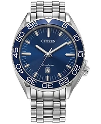Citizen Eco-Drive Men's Sport Luxury Stainless Steel Bracelet Watch 42mm