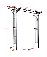 Garden Wedding Rose Arch Pergola Archway Flowers Climbing Plants Trellis Metal