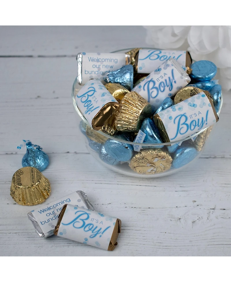 Just Candy It's a Boy Baby Shower Candy Party Favor Hershey's Chocolate Mix, 115 Pieces