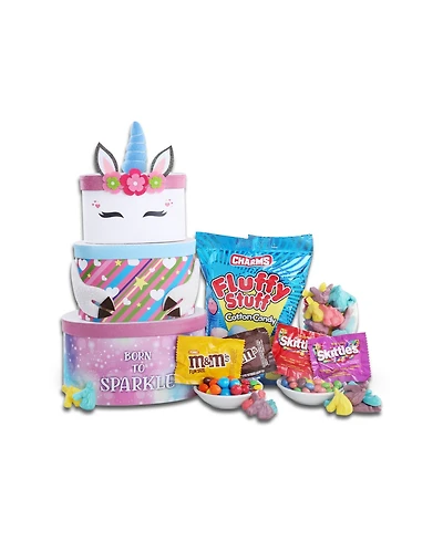 Alder Creek Gift Baskets Born to Sparkle Unicorn Tower