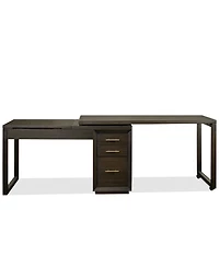 Prelude 56" Wood Swivel Lift Top L-shaped Desk