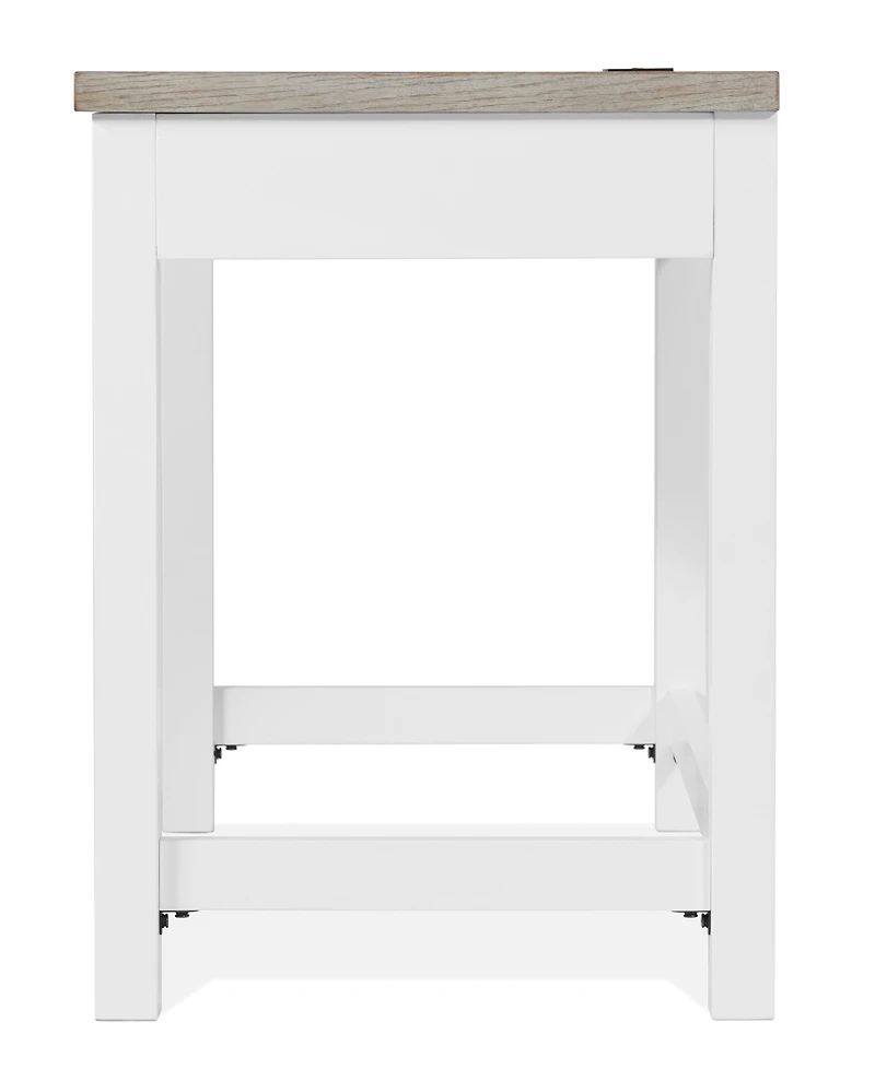 Finn 42" Wood Drop Front Drawer Writing Desk