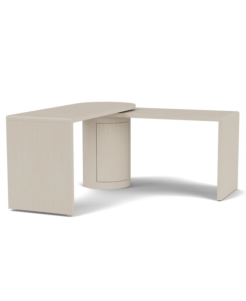 Maren 83" Wood 360 Degrees Swivel Desk