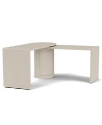 Maren 83" Wood 360 Degrees Swivel Desk