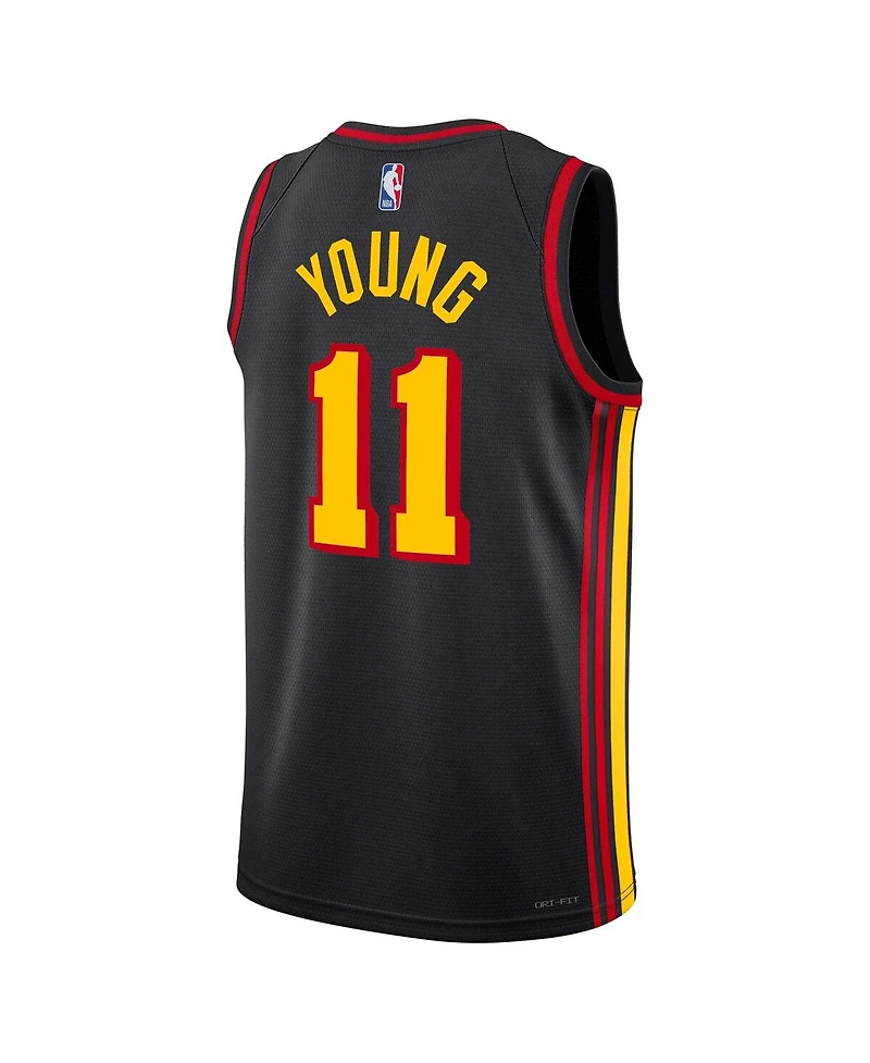 Men's Jordan Trae Young Black Atlanta Hawks Statement Edition Swingman Jersey