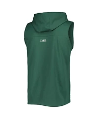 Men's Msx by Michael Strahan Green Green Bay Packers Relay Sleeveless Pullover Hoodie