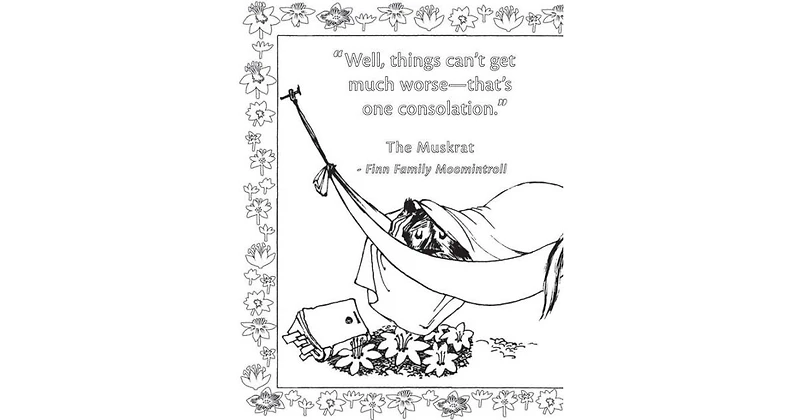 The Moomin Coloring Book (Official Gift Edition with Gold Foil Cover) by Tove Jansson