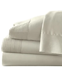 Southshore Fine Linens Classy Pleated 21" Extra deep, Pocket Sheet Set