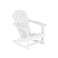 WestinTrends 2-Piece Set Outdoor Adirondack Rocking Chair with Side Table