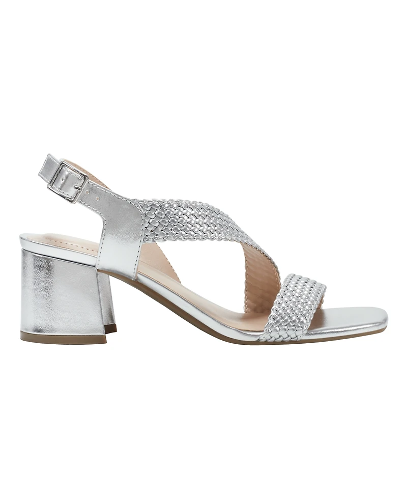 Bandolino Women's Mizzys Woven Block Heel Sandals