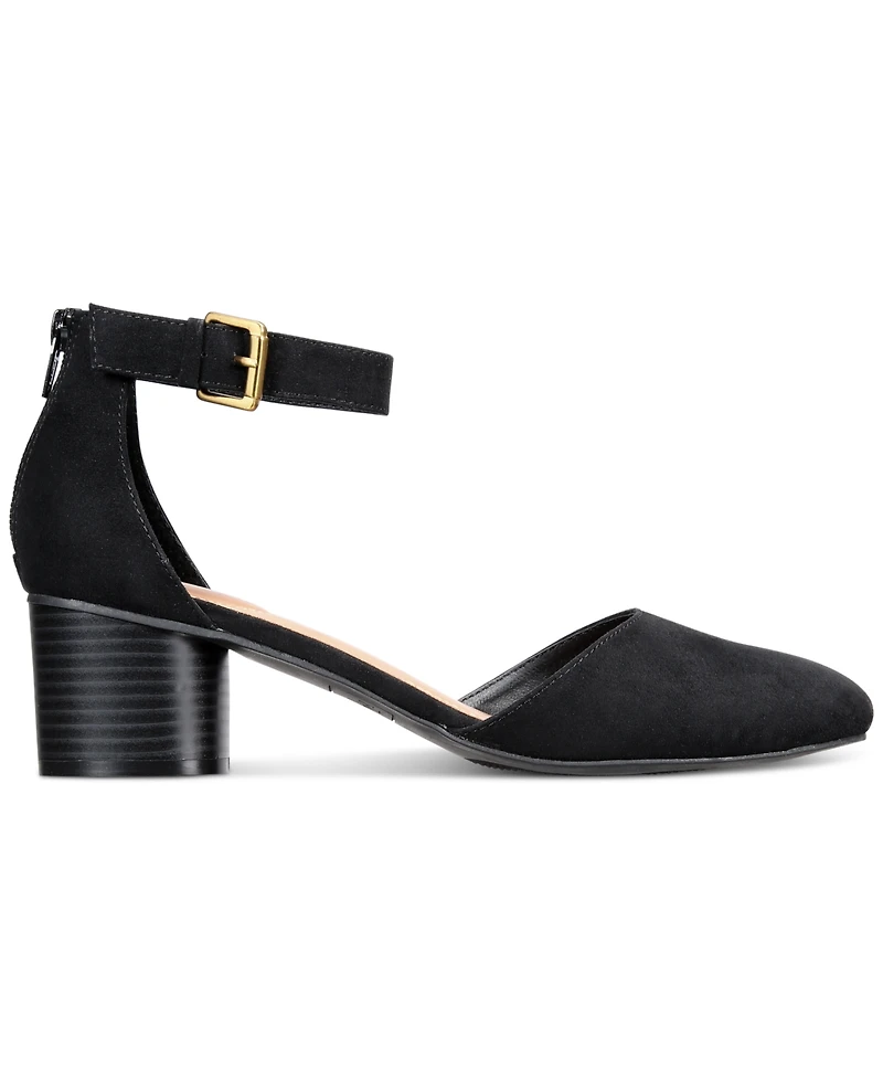 Style & Co Women's Alinaa Two-Piece Block Heel Dress Pumps, Created for Macy's