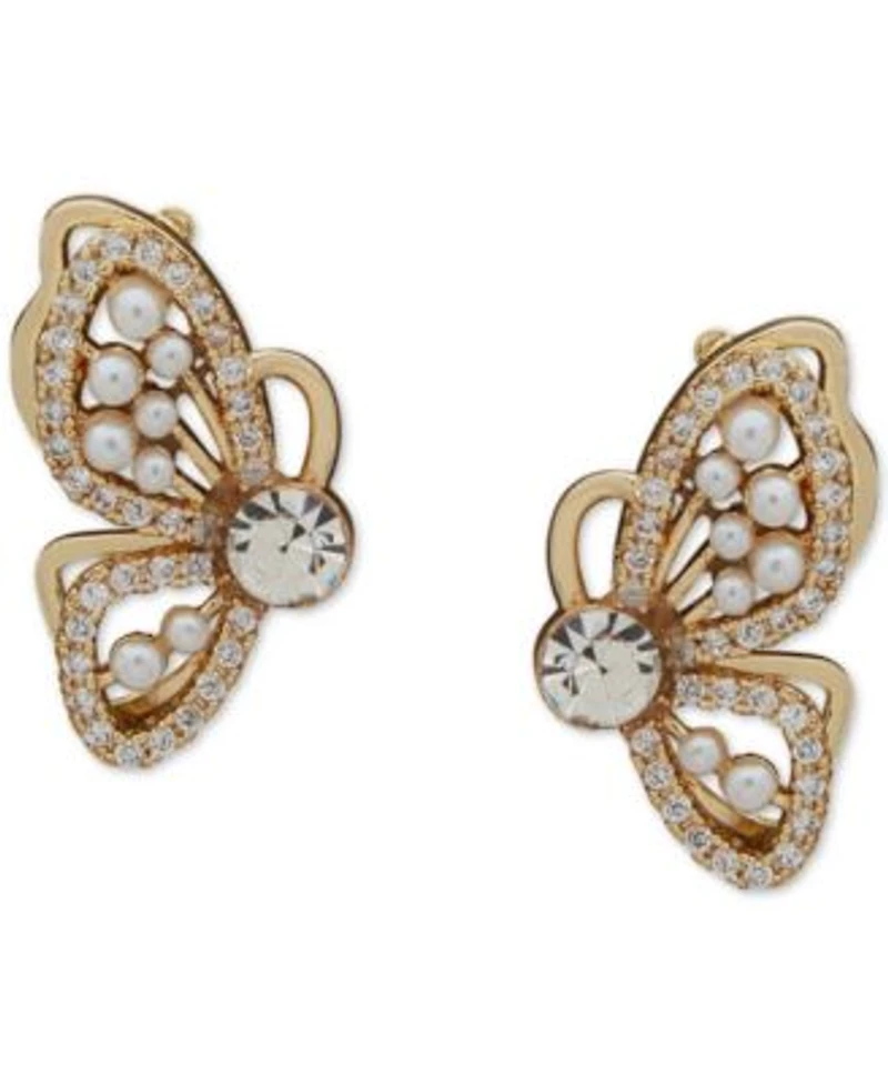 Lonna Lilly Gold Tone Mixed Stone Butterfly Jewelry Collection
